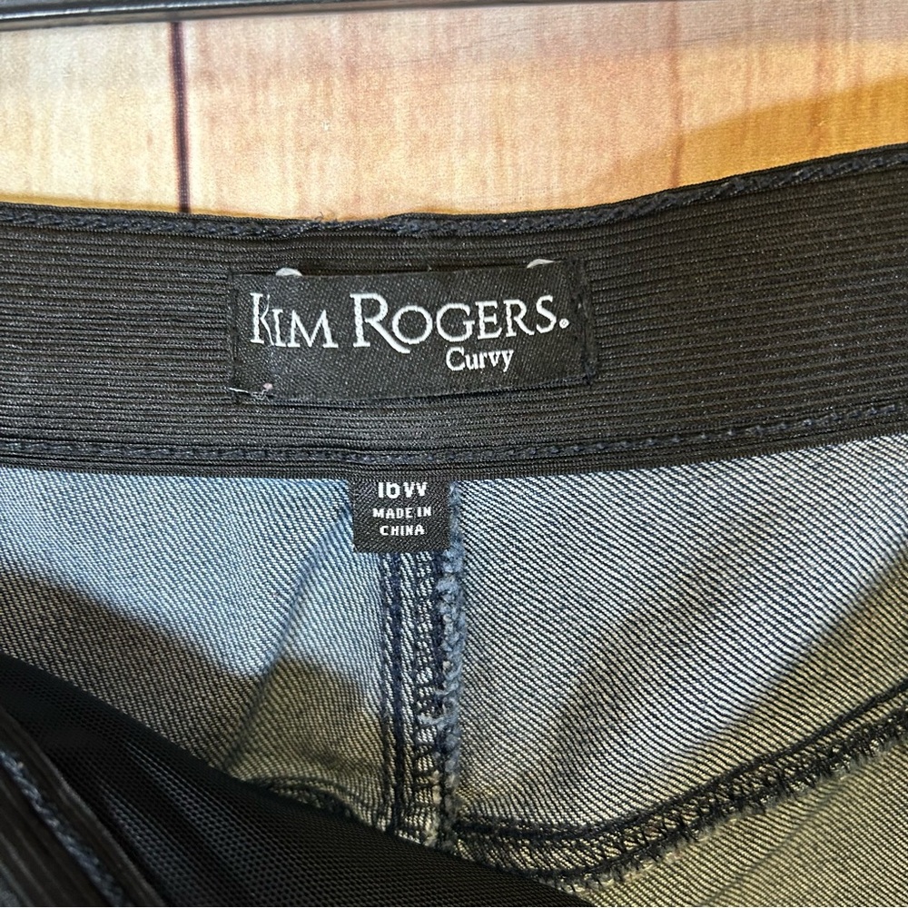 Kim Rogers Pull on Jeggings Jeans Size 16W High Rise Curvy Plus Stretch#156 - Picture 10 of 17